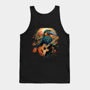 Hornbill Playing Guitar Tank Top